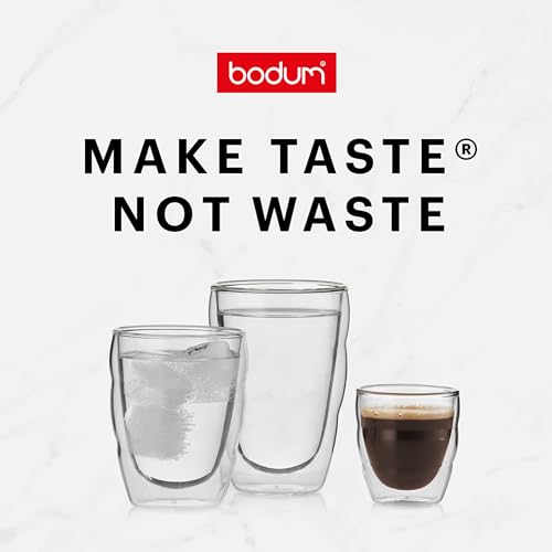 BODUM Pilatus Double-Wall Glass Tumbler, 350ml, Set of 2, Insulates Hot or Cold Drinks, Double-Walled, Heat-Resistant, Microwave, Oven, Dishwasher, an