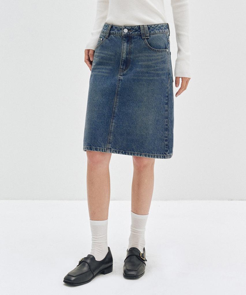 Deketeuumeon Signature Midi Skirt Dcsk002Blue