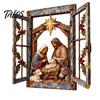 Decorative Accents Funny Pet Window Ornament for Christmas, Festive Table Office Holiday Decoration Decor Home Living Room Display
