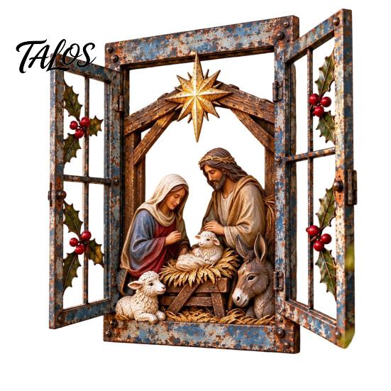 Decorative Accents Funny Pet Window Ornament for Christmas, Festive Table Office Holiday Decoration Decor Home Living Room Display