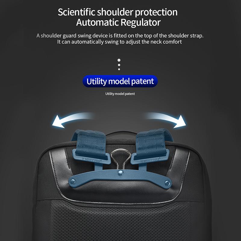 2022 Tigernu Doppelschicht-Rucksack 17,3 Zoll Laptop Herren wasserdichte Reisetasche 29L Outdoor Taktischer Rucksack Unrestrained Series