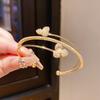 Micro-Set Zirconia Flower Bracelet Multi-Layered Cuff Bangle New Open Bracelet