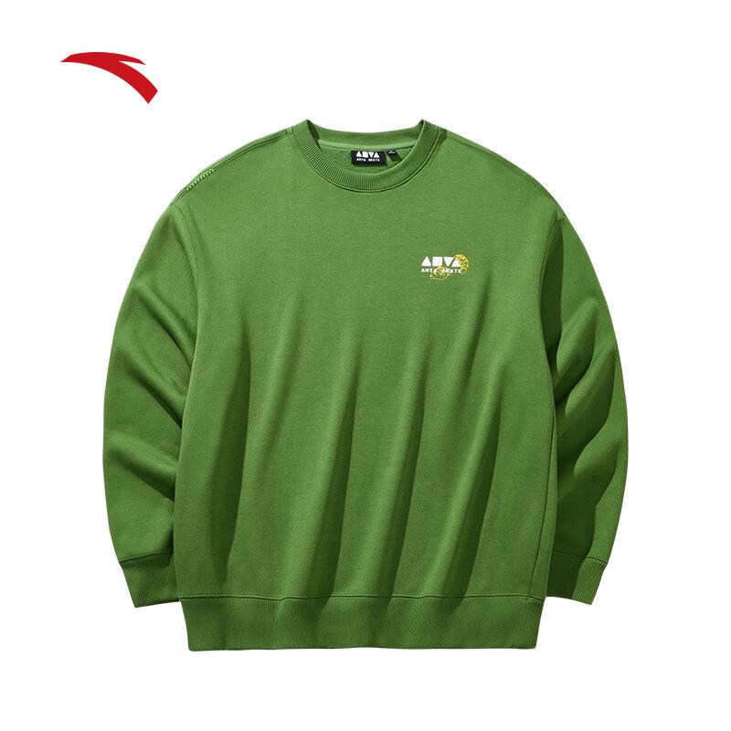 Anta Unisex American Retro Fleece Crew Neck Sweatshirt L
