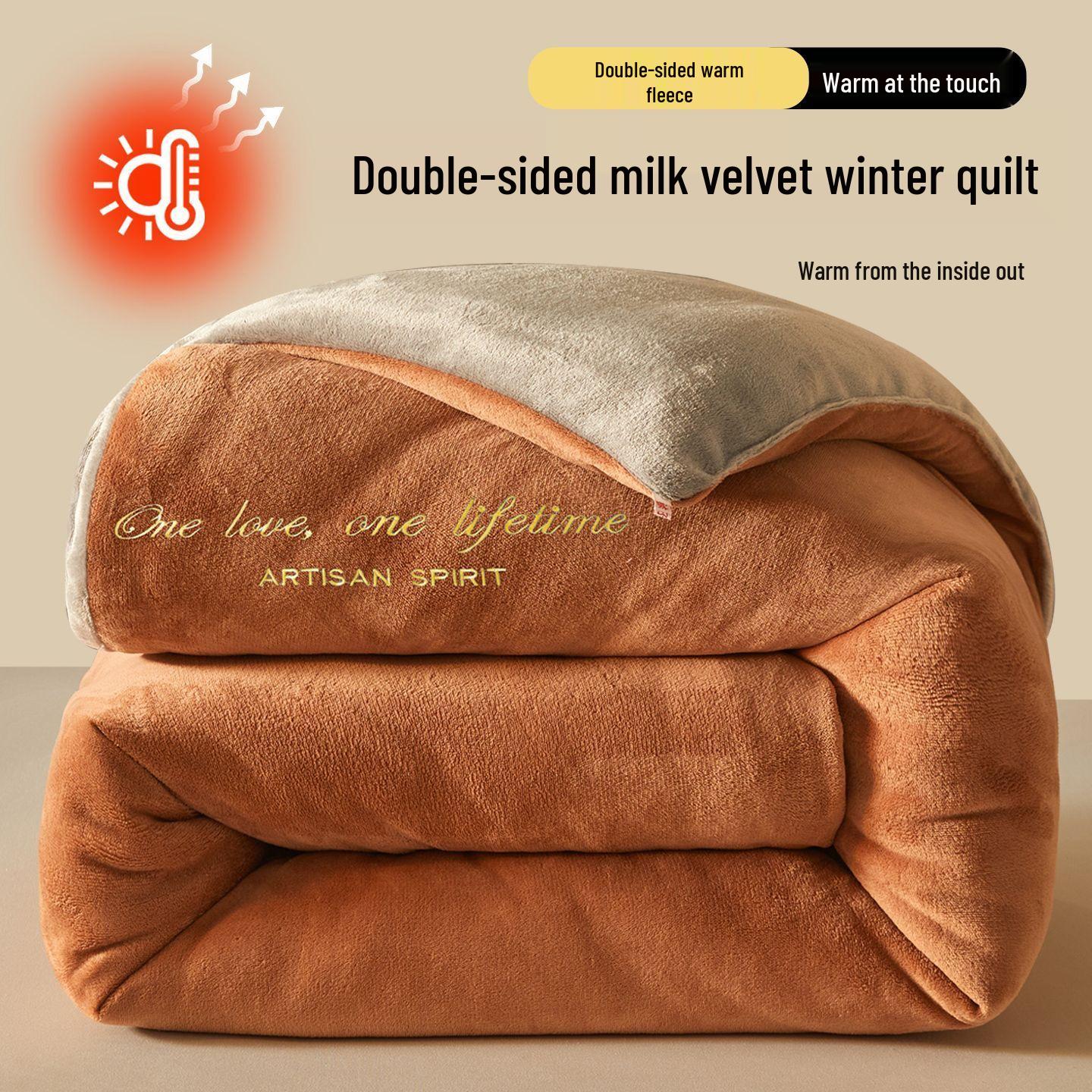 Reversible Thick Winter Quilt - Double-Sided