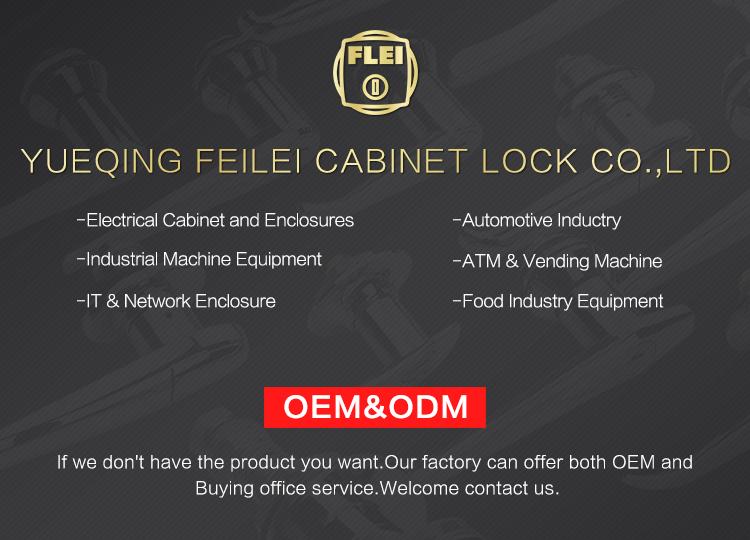 Zinc Alloy Network Cabinet Door Swing Handle Plane Lock