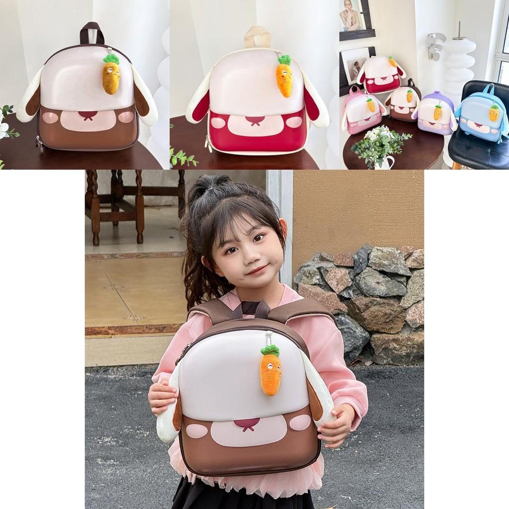 Adorable Cartoon Bunny Kids Backpack Lightweight Oxford Cloth For Boys And Girls