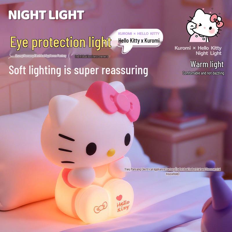 Silicone Panda Night Light: Baby Bedroom Lamp, Eye-Friendly & Rechargeable for Night Feeding