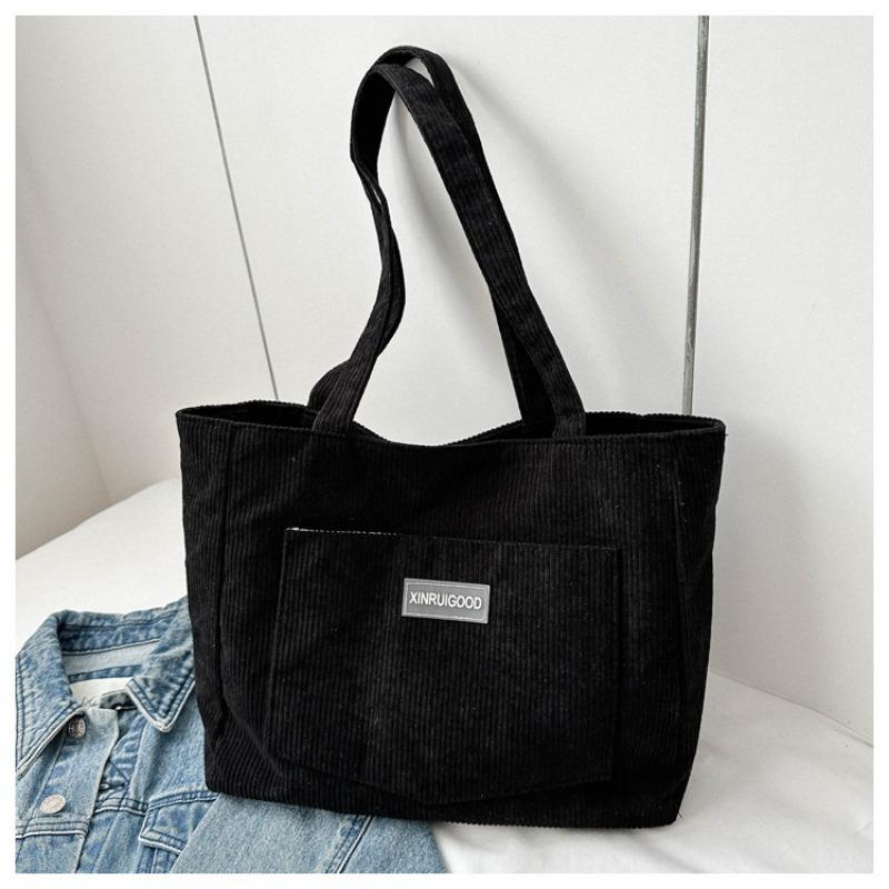 Women Canvas Corduroy Tote Bags Handbag Messenger Shoulder Bag shopping bag UK