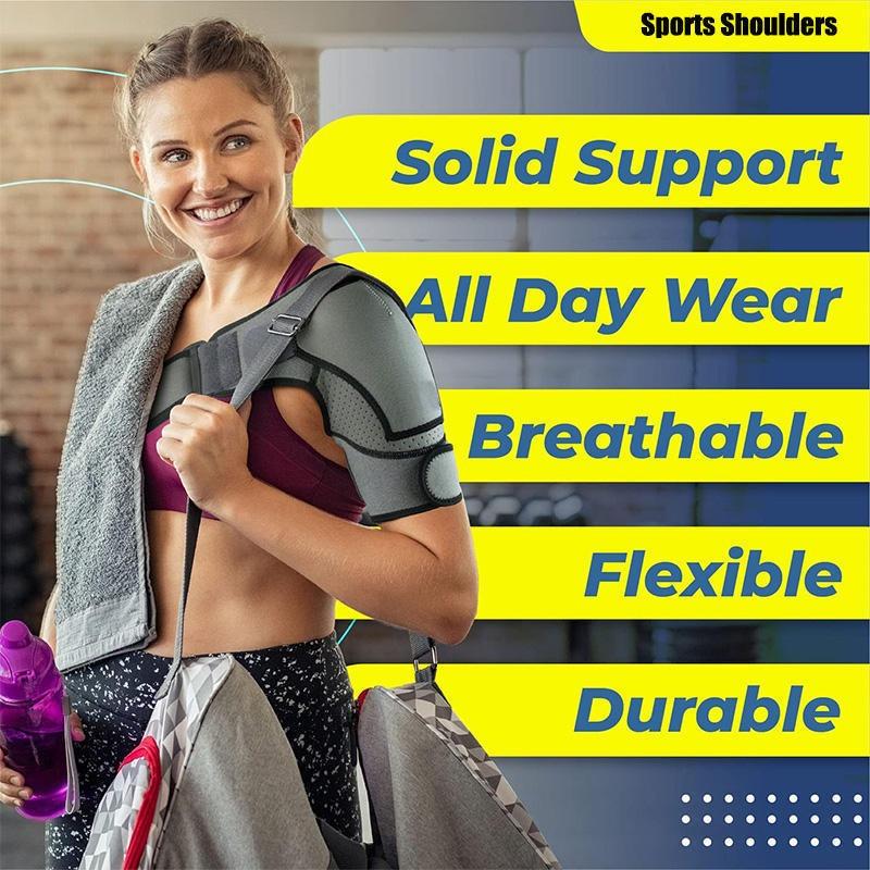 Adjustable Shoulder Brace Support Sleeve For Torn Rotator Cuff Ac Joint Stability Compression Fit Left Or Right