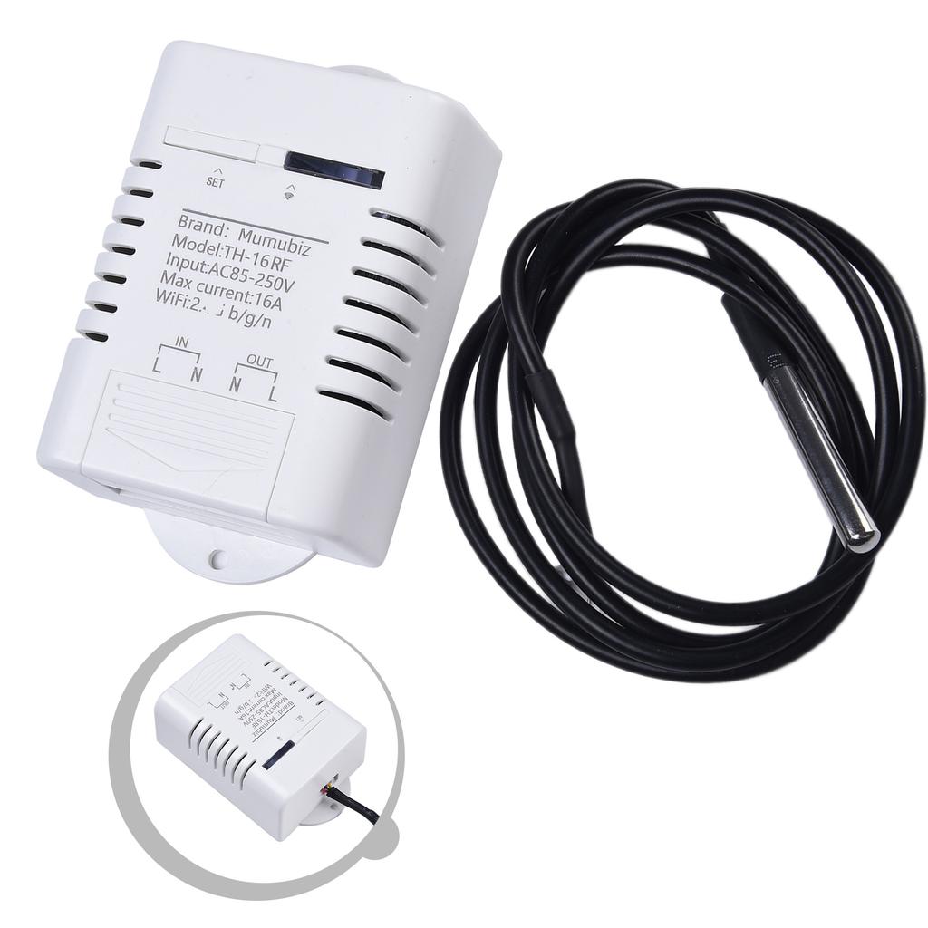RF433 Enabled Smart Home Thermostat Rated at 16A and Max Power of 3000W for Enhanced For energy Monitoring Capabilities