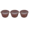 Coffee Capsules Reusable Refillable Coffee Cup Filter Kit Fit for DOLCE GUSTO Machine(Coffee 3 Capsules1 Spoon 1 Brush)