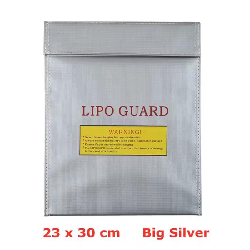 High Quality Fireproof Waterproof Rc Lipo Battery Safety Storage Bag Charge Sack Silver Red Black Car Household Package