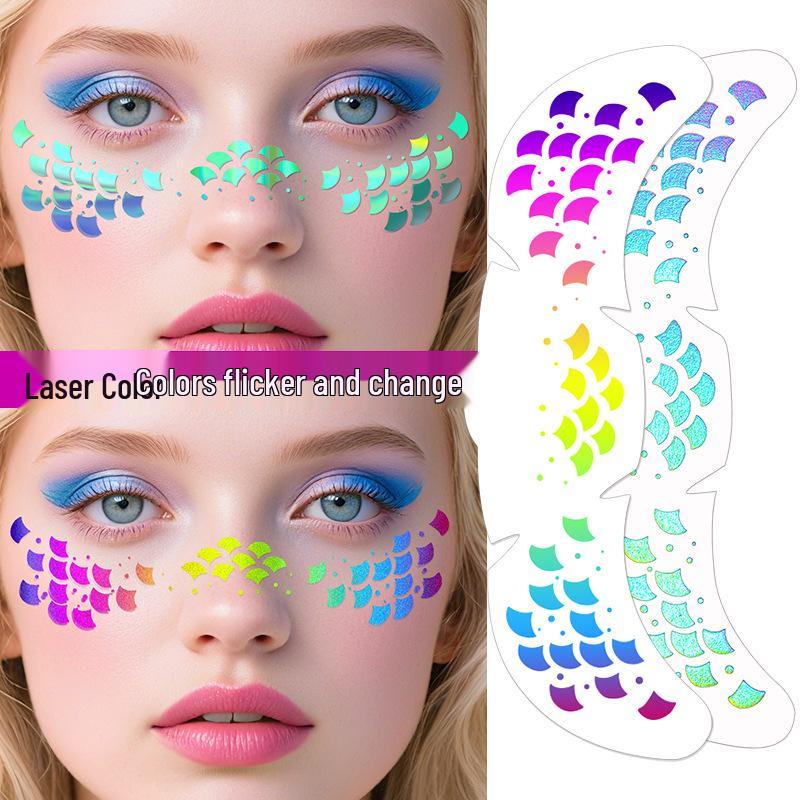 Holographic Waterproof Temporary Freckle and Star Stickers