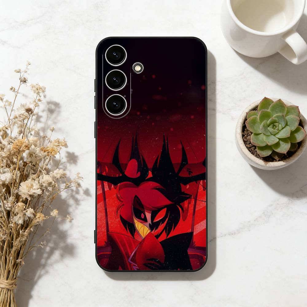 

A-Alastor Dark Demon Phone Case For Samsung Galaxy A73,A72,A71,A70,A53,A52,A51,Soft Silicone Black Cover Samsung a71 4g