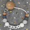 Baby Pacifier Clip Personalised Name Dummy Nipple Holder Chains Newborn Feeding Newborn Custom Pacifiers Clip Chew Teething Toys