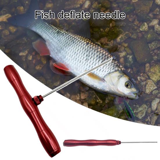 

Игла для сдувания, Инструмент для вентиляции рыбы-иглы, Эргономичный дизайн, Компактный портативный инструмент для выпуска газов у рыбы, Игла, Рыболовные снасти красный