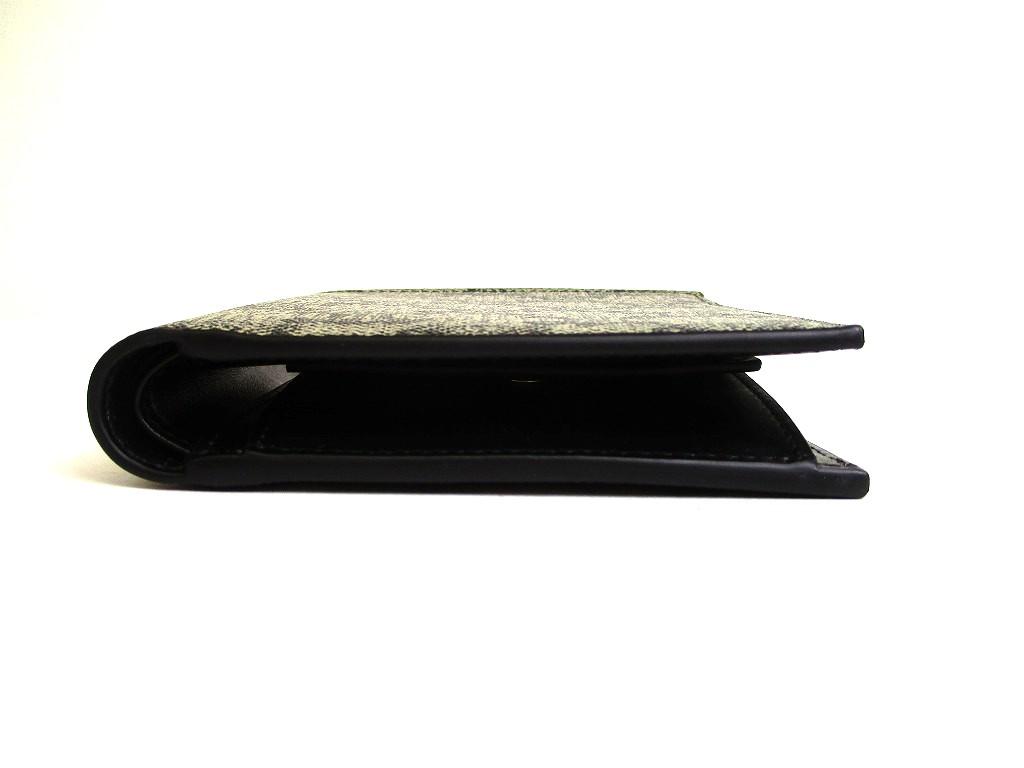 Authentic CELINE Trionf Canvas Black Leather Bifold Wallet Compact Wallet #b123  Seller refurbished