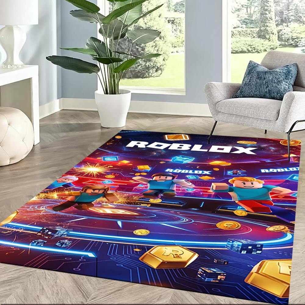 Roblox 185 Floor Rug Office Rug Suitable for Bedrooms Kitchen Dining Room Outdoor Antislip Carpet Office home decor