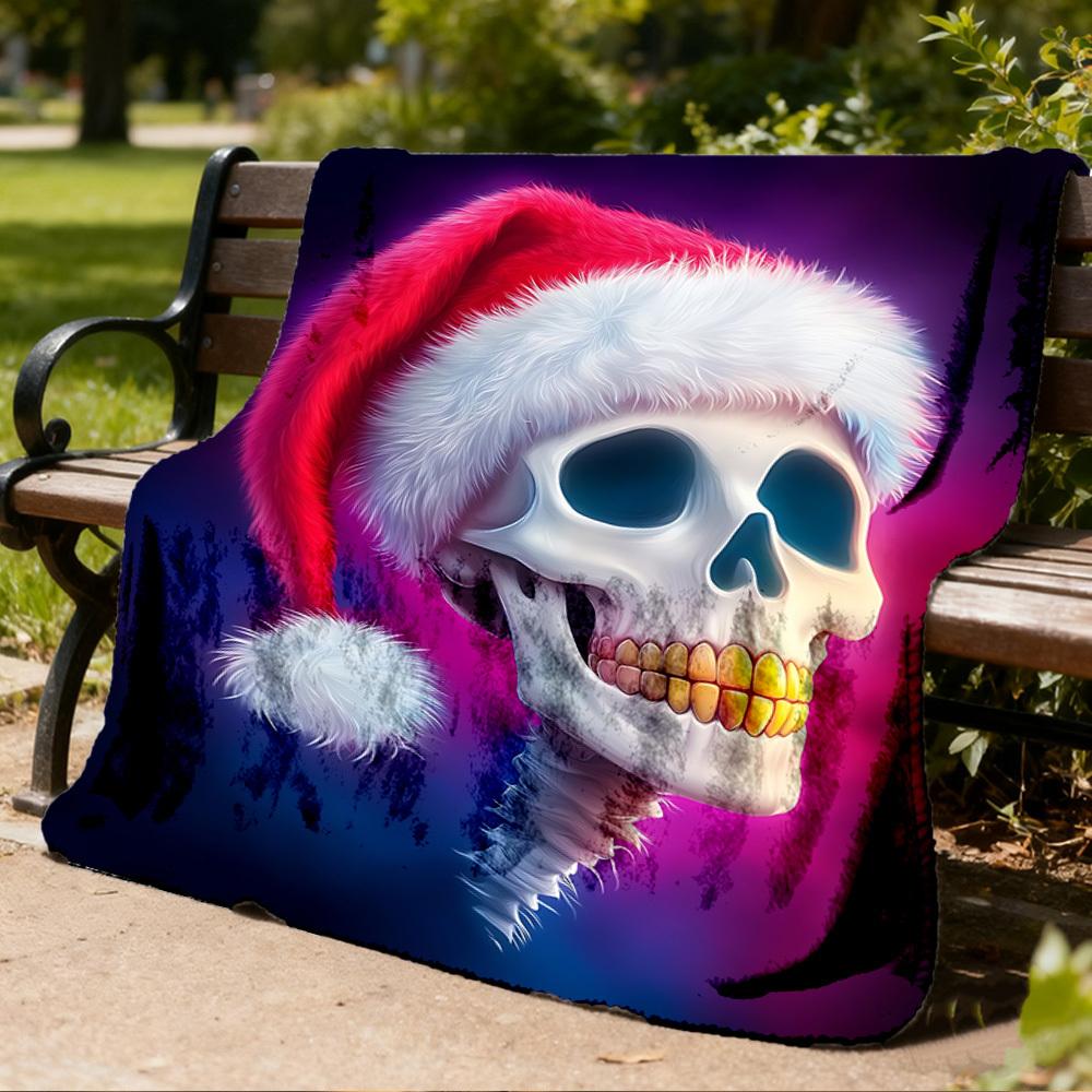 1pc Winter Wonderland Outdoor Personalized Flannel Blanket, Soft, Lightweight Personalized Flannel Blanket, Digital Printing,