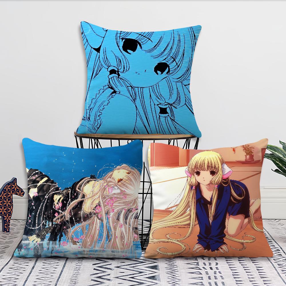 C-Chobits soft Pillow Case for Sofa comic Living Room anime Home office Decor Protective Covers Without manga Pillow-Insert