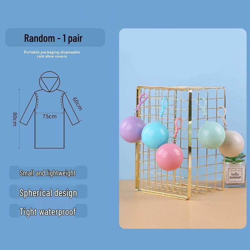 Portable Waterproof Thick Transparent Disposable Shoe Covers - Individually Packed for Outdoor Use