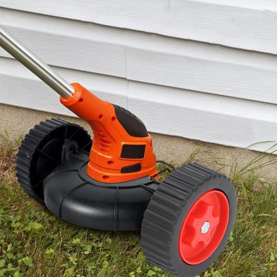 D2 String Trimmer Support Wheel Height Adjustable Grass Trimmer Auxiliary Wheel Replacement Lawn Mower Support Auxiliary Wheel