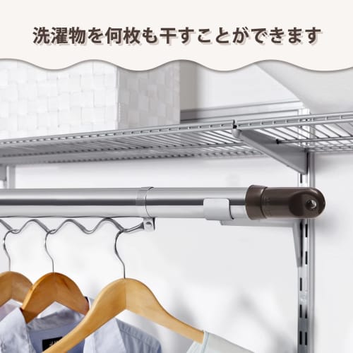 Indoor Clothes Drying Pole, Stainless Steel, with 28 Windproof Hooks, Extendable 165cm-300cm, Indoor/Outdoor Clothes Drying Pole, 3m, Hanger Hanger Po