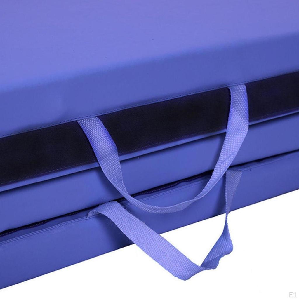Vikbar träningsmatta, gymnastik, mjuk, extra stor, 4 paneler, 240 cm x 120 cm, yoga, sport, för balans