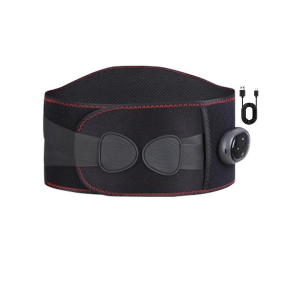 Lumbar Support Belt with Heat And Massage Adjustable Lower Back Pain Relief Wrap 3-in-1 Heating Pad And Vibration Massager
