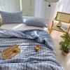 1pc Cotton Summer Quilt Air Conditioning Quilt Soybean Fiber Filling Thin Comforter Nordic Duvet Blanket Bed Four Seasons