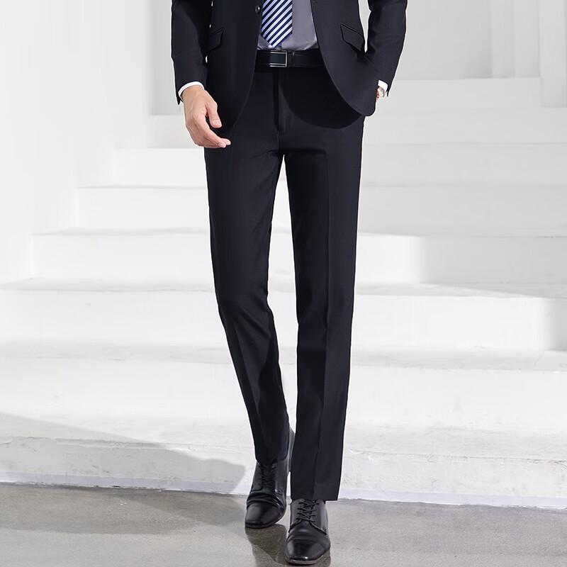 Trolman Men s Slim Fit Business Suit Trousers 34