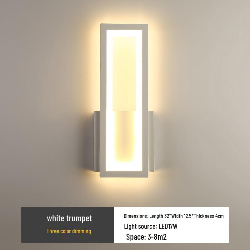 Modern LED Wall Lamp: Sleek Design for Bedroom, Living Room, and Hallway