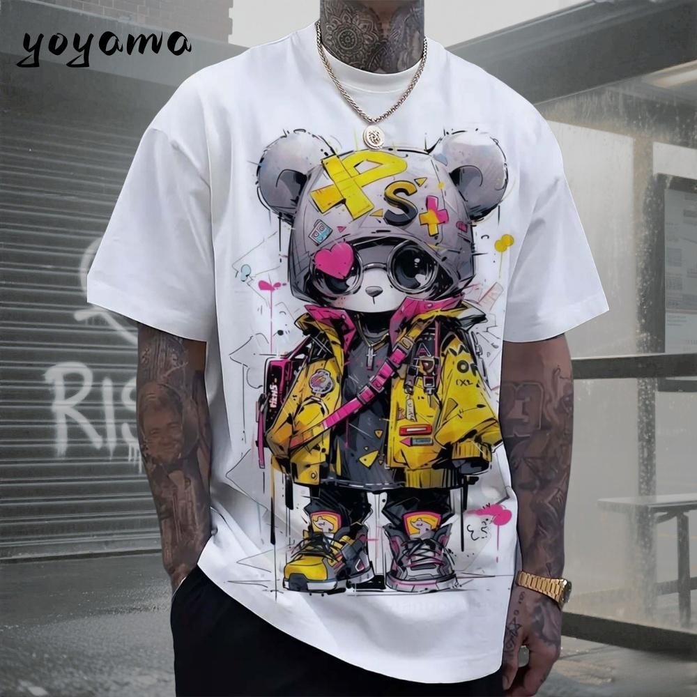 MDHAO xin nan zhuang  3D txu Heren T-shirts Hip Hop Beer Patroon 3D Print Herenkleding Zomer Nieuwe Streetwear Oversized Unisex T-shirt Harajuku Herenkleding 5XL