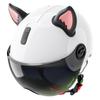 Kask Kulak Aksesuarı Motosiklet Kaskı Scooter Bisiklet için Kedi Kulağı Süslemeleri Yapışkan Motosiklet Kaykay için Bisiklet Sürmek için