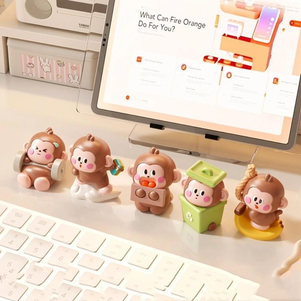 Handmad Little Monkey Ornaments Statue Monkey Landscape Decoration  Children Toys