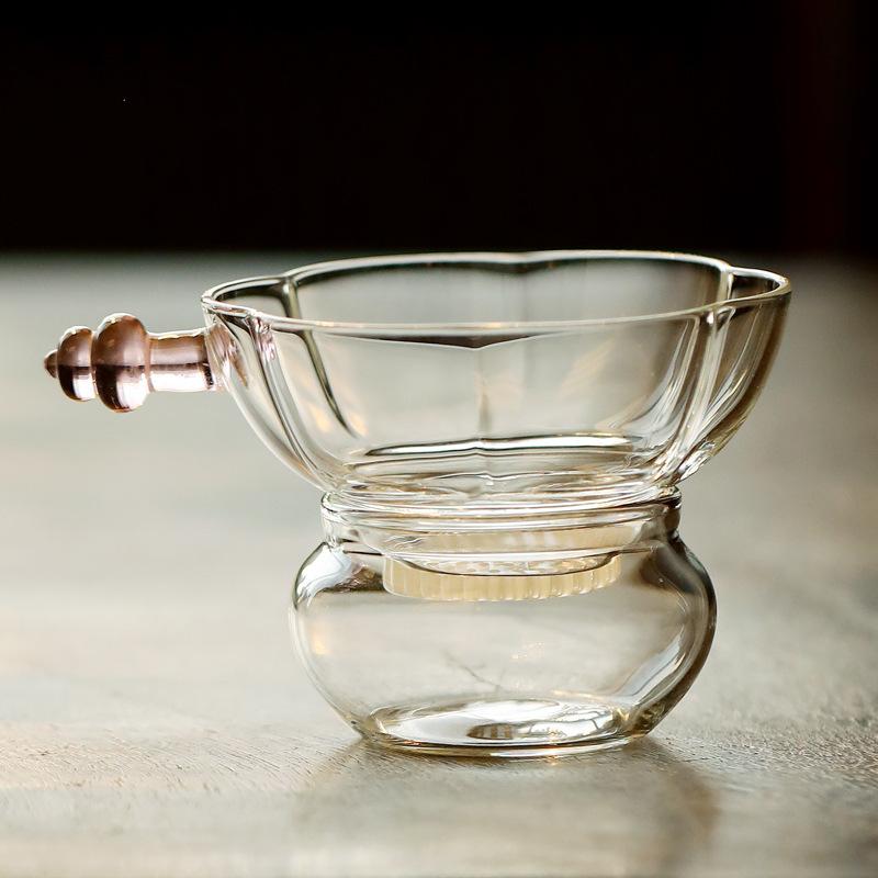 High Borosilicate Glass Plum Blossom Tea Separator Infusor Creative Tea Strainer Dispenser Tea Making Tea Filter Tea Ceremony