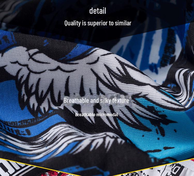 ORLVS Men's Low-Waist U-Convex Ice Silk Printed T-Back Underwear - Gay Sexy Trend 302