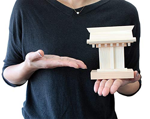 Kamidana No Sato Amulet Case, Standing Type, Mamoriya, Simple, Amulet, Made from Tono Hinoki Cypress