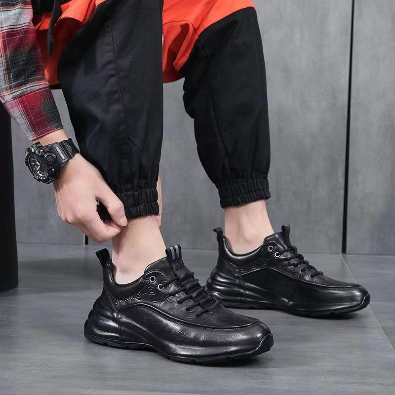 Fashion Golden Sapling Men's Shoes Leisure Elevated Shoes Autumn Spring Synthetic Male Casual Sneakers Tide Retro Thick Soled Sneaker