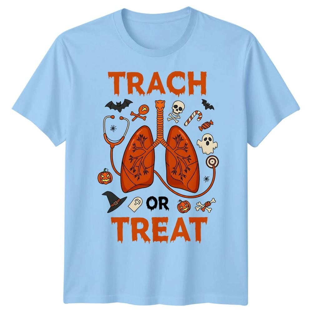 Halloween TShirt Trach Or Treat Respiratory Therapist Gift Adults Kids Tee S