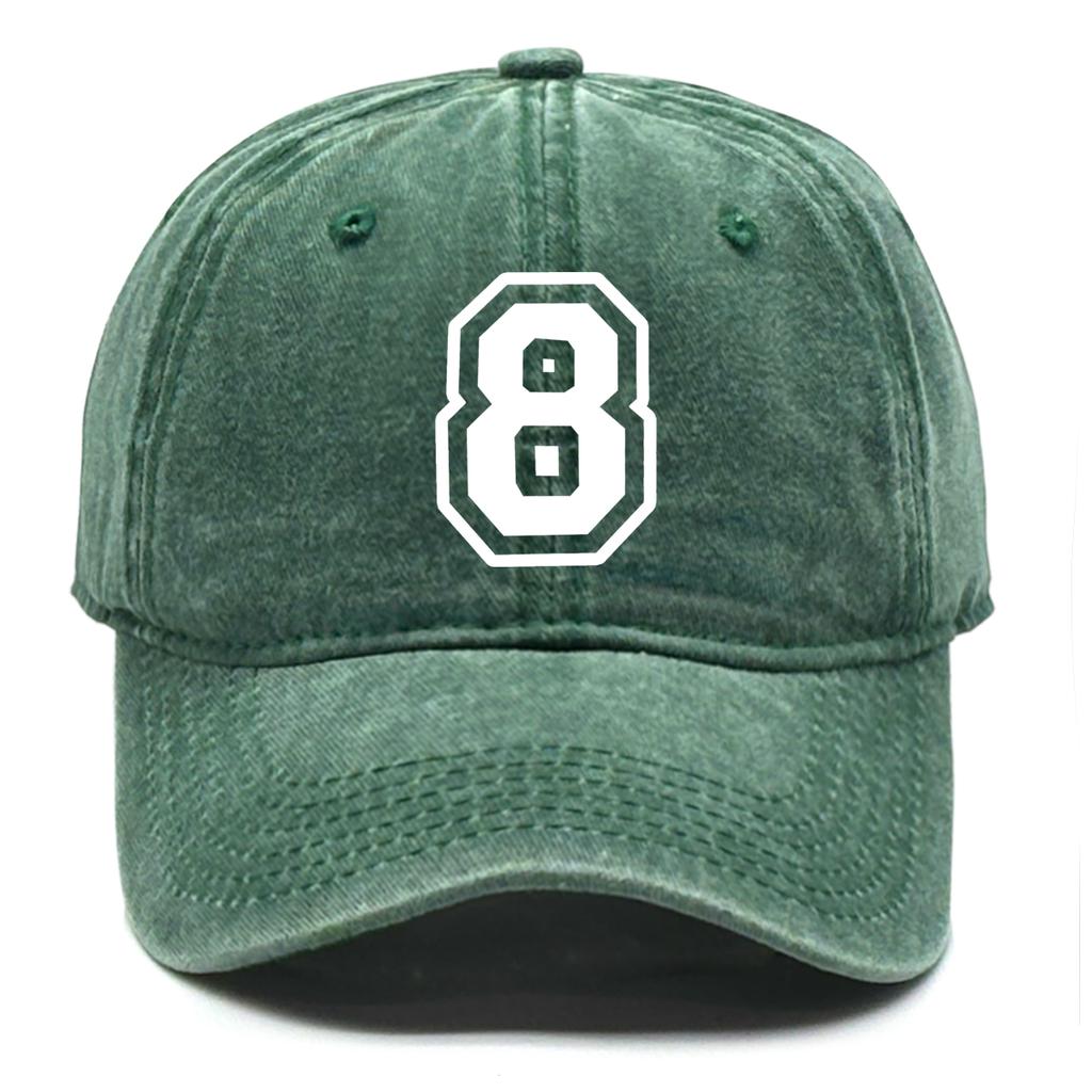 Numbers 0 to 9 Print Unisex Baseball Cap Cap For Man Lightweight Non-Stretch Fabric Adjustable Baseball Caps One Size Fits All