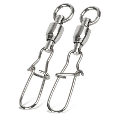 Accessories Corrosion Resistant Interlock Snap Fishing Line Connector Ball Bearing Fishing Swivels