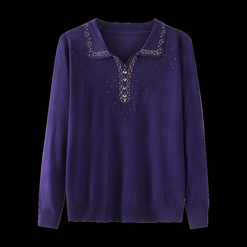 

YUZHAOLIN Women s V-Neck Knitted Sweater L