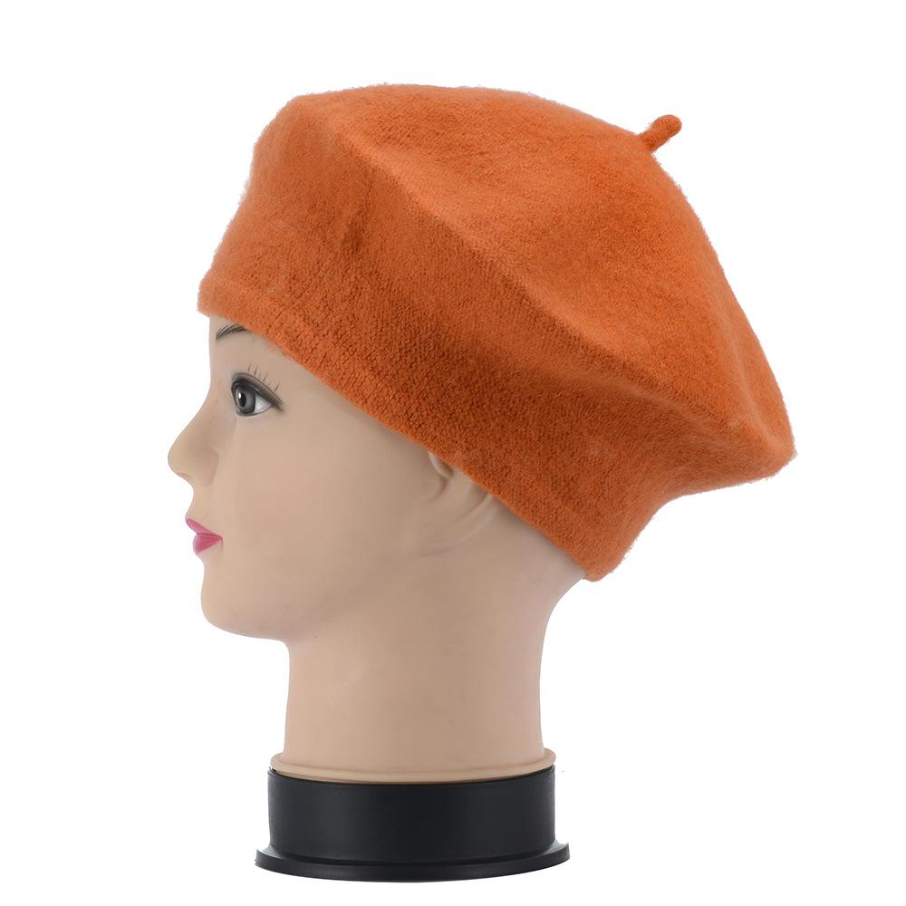 MIO Beret Hat Multi Color Children Autumn and Winter French Berets Cap Custom Embroidered Wool Beret Hat for Kids