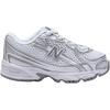 New Balance 740 Bungee Lace Toddler White Silver Metallic Baby Sneakers IZ740WM