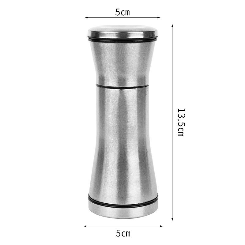 Titanium-Plated Stainless Steel Spice Grinder for Sea Salt and Black Pepper