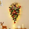 50CM Christmas Wreath & 2.7M Garland Set - Festive Door & Wall Decor
