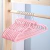 10-30PCSLove flocking clothes hanger, anti slip and traceless, home wardrobe hanging clothes, thicker storage clothes hanger