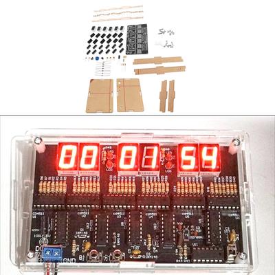 Kits d'horloge numérique DIY à 6 chiffres DC4.5V-5.5V Horloge d'affichage de l'heure DIY Pratique de soudure pour l'apprentissage de l'électronique