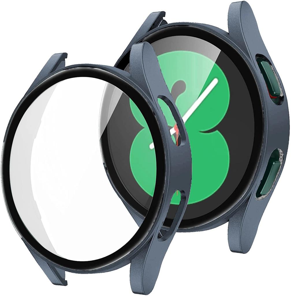 Glass+Case for Samsung Galaxy Watch 5 4 40mm 44mm Accessorie PC All-around Anti-fall Bumper Cover Watch5 Watch4 Screen Protector